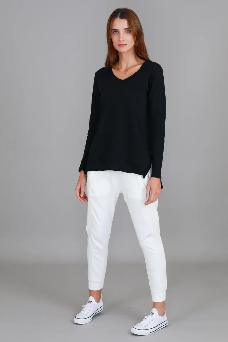 3rd Story Barwon Tee 100% French Cotton Black