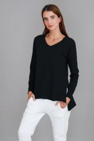 3rd Story Barwon Tee 100% French Cotton Black