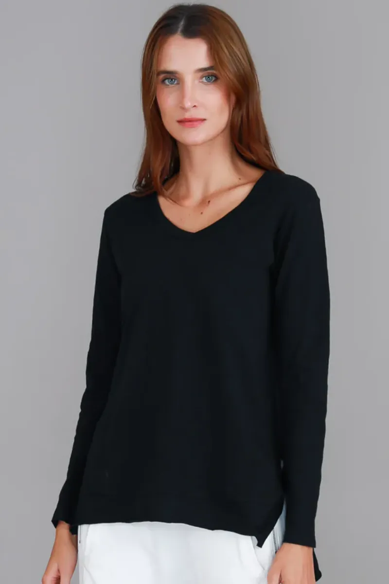3rd Story Barwon Tee 100% French Cotton Black