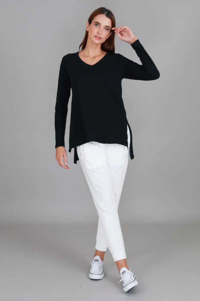 3rd Story Barwon Tee 100% French Cotton Black