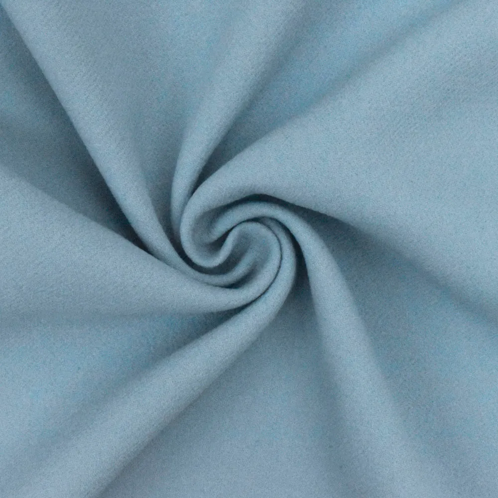Angelic Blue Texture Polyester Double Weave Crepe Momie Woven Fabric