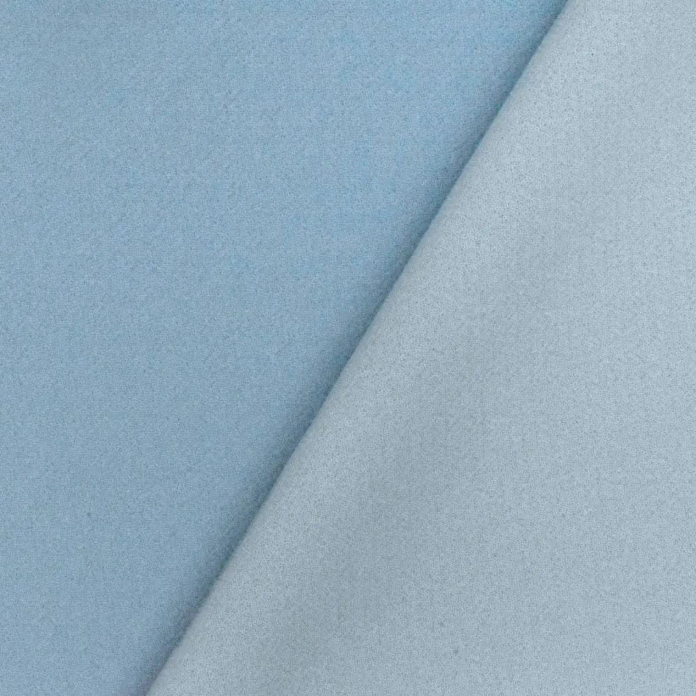 Angelic Blue Texture Polyester Double Weave Crepe Momie Woven Fabric