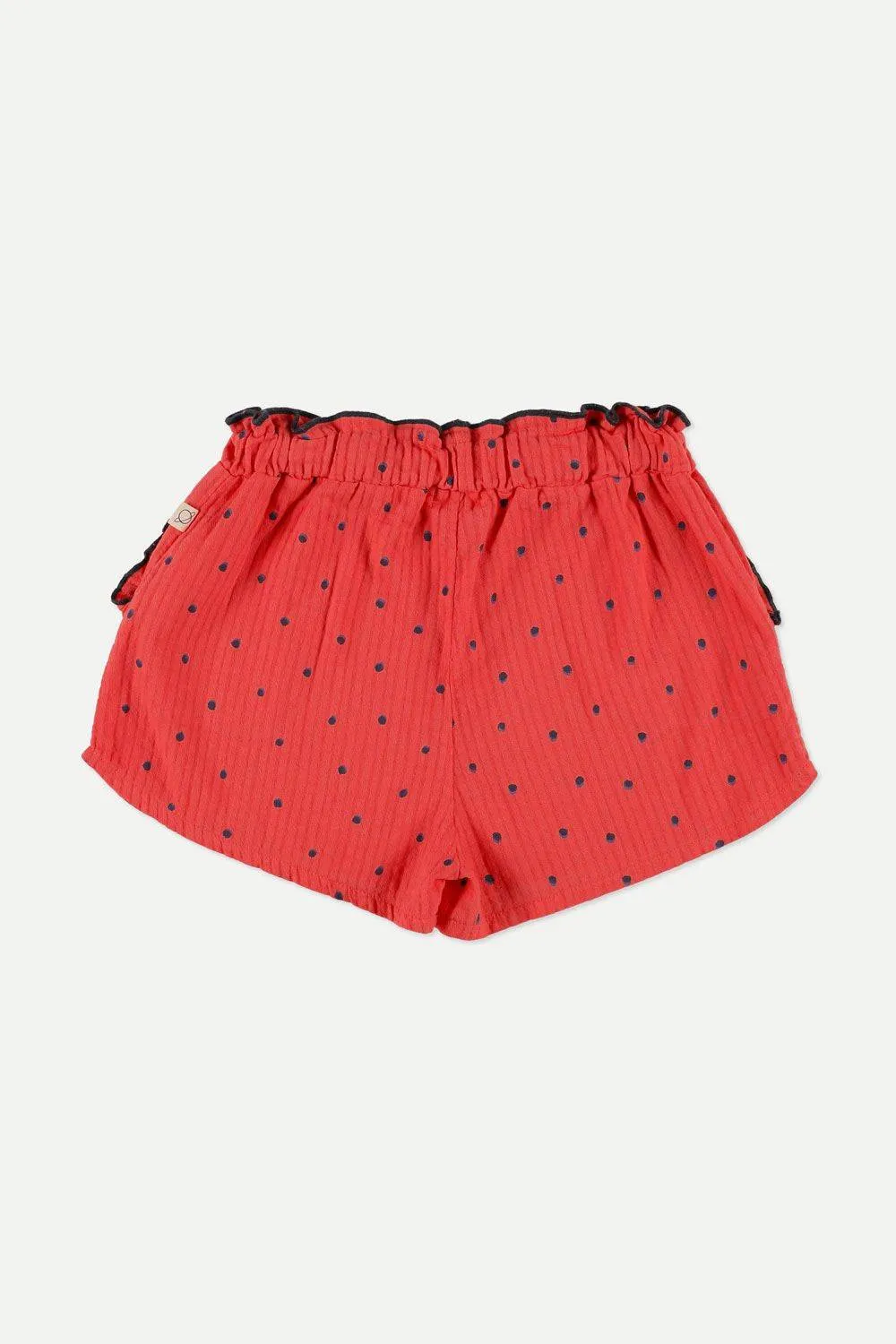 Arianna Polka-dot Muslin Shorts