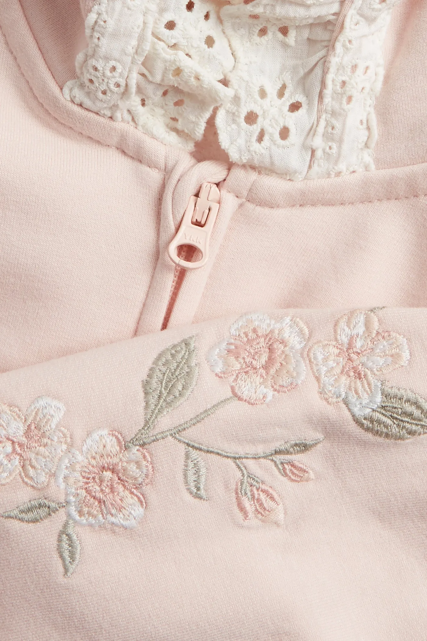 Baby pink hooded sweatshirt