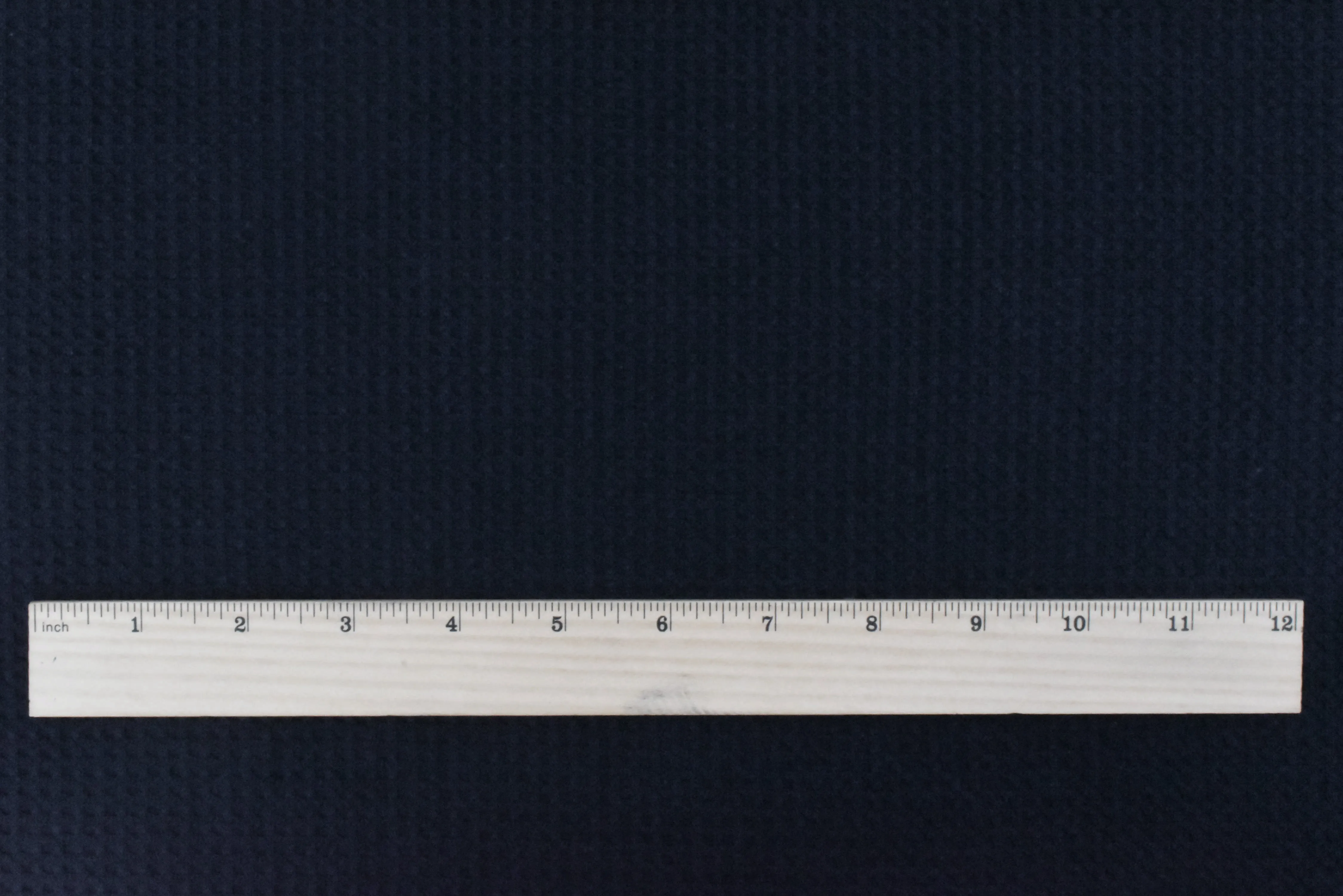 Black-Blue 3D Check Stretch Cotton Double Knit Fabric