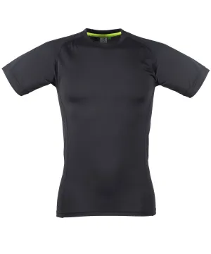 Black/Black - Slim fit t-shirt
