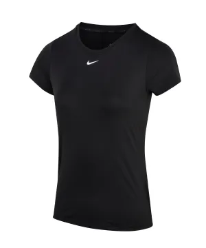 Black/White - Women’s Nike One Dri-FIT short sleeve slim top