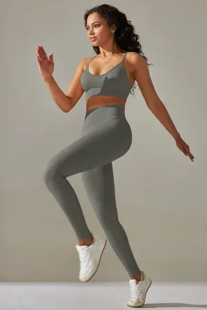 Bodycon Ankle-length Solid Yoga Pants