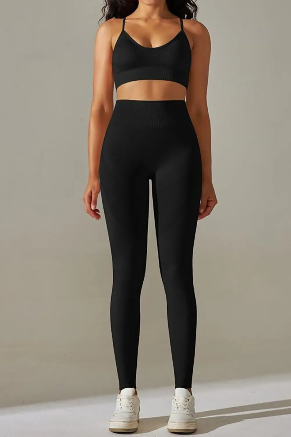 Bodycon Ankle-length Solid Yoga Pants