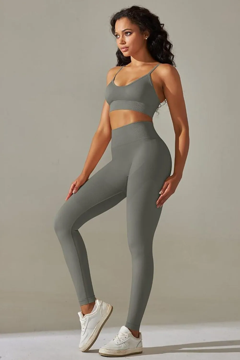 Bodycon Ankle-length Solid Yoga Pants