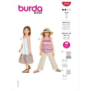 Burda Style Pattern 9280 Children's Top and Dress B9280