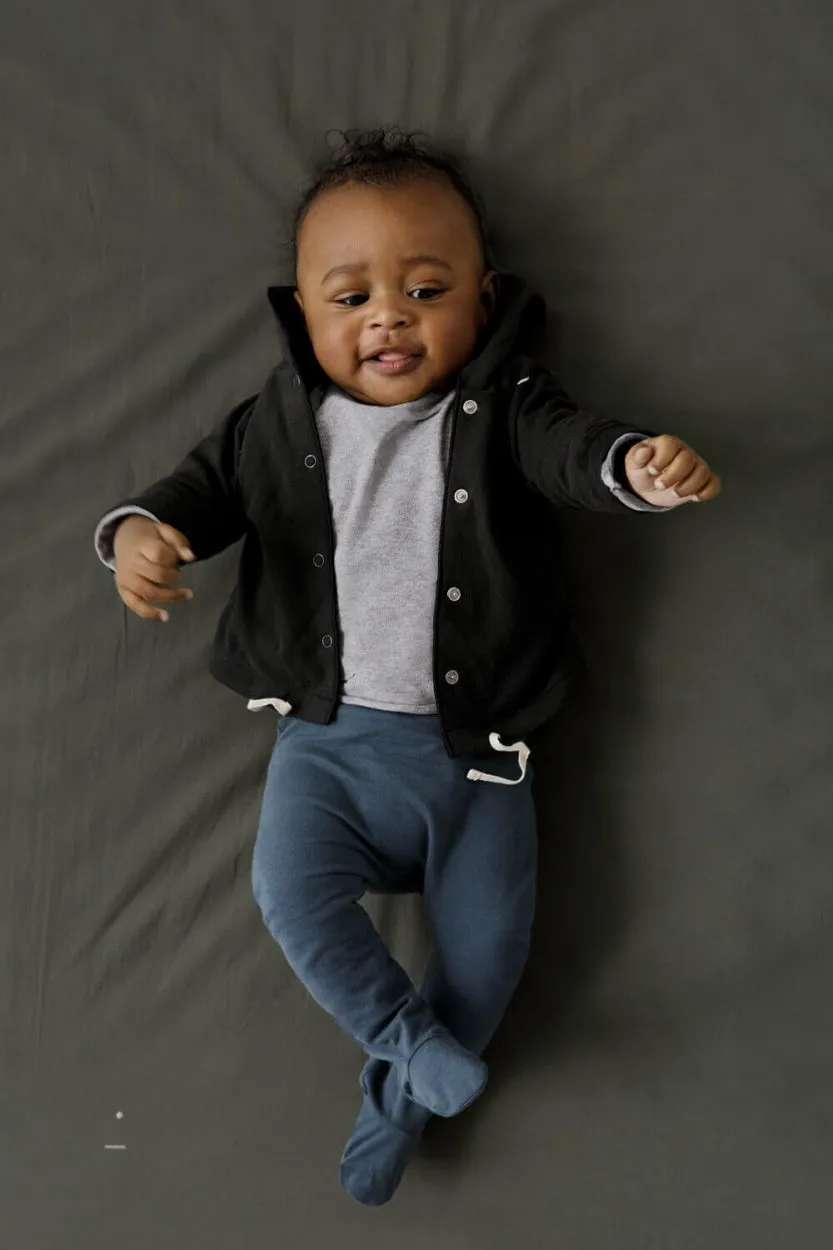 Cardigan Hooded Baby Grey Melange
