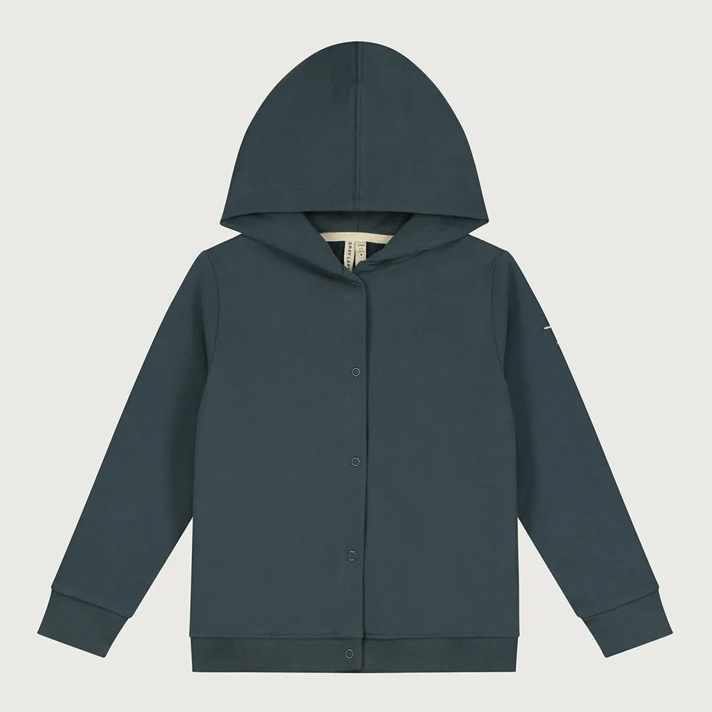 Cardigan Hooded Blue Grey