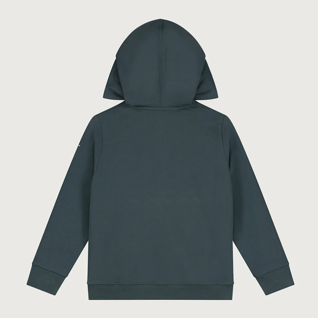 Cardigan Hooded Blue Grey