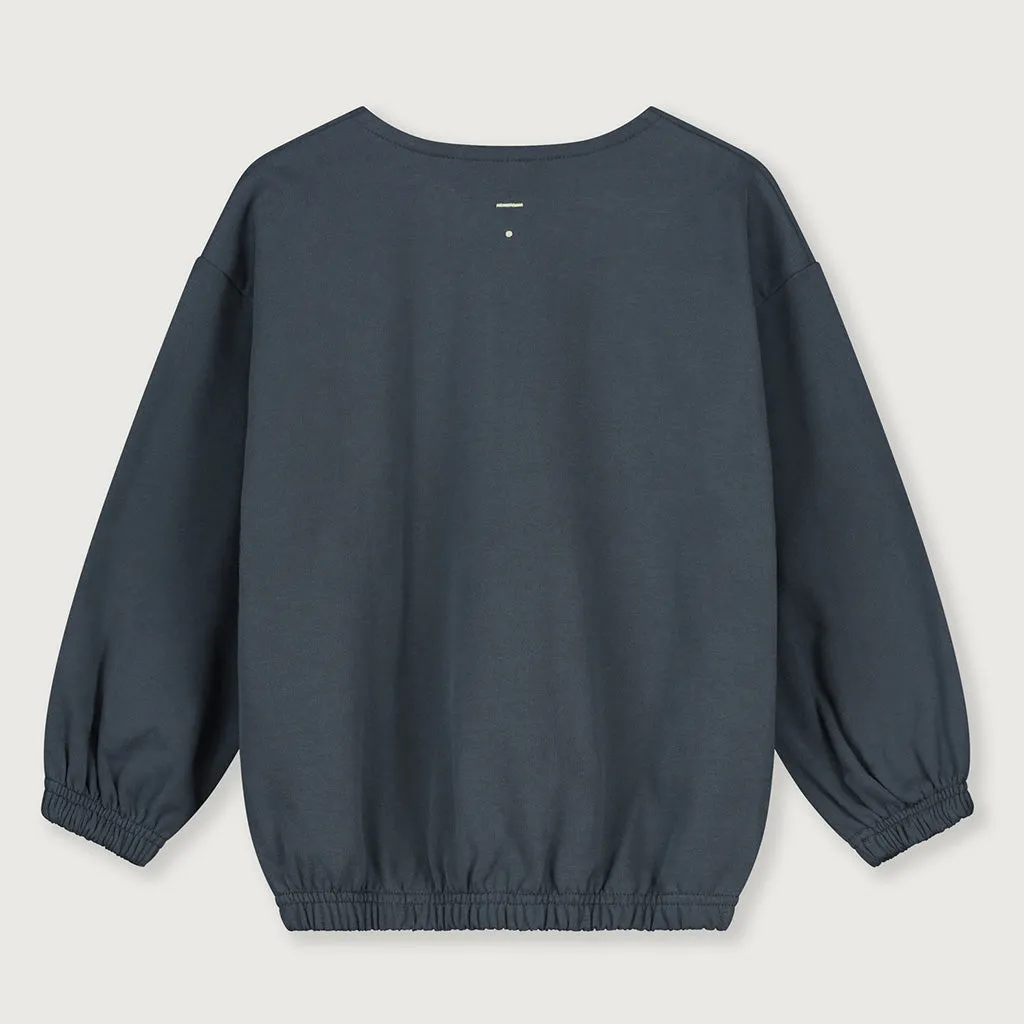 Cardigan Puffy Blue Grey