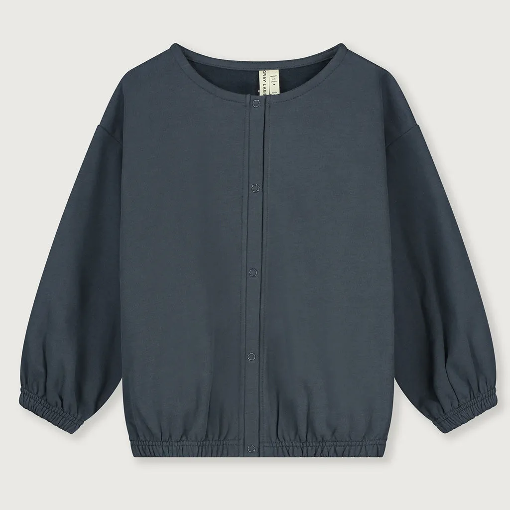 Cardigan Puffy Blue Grey