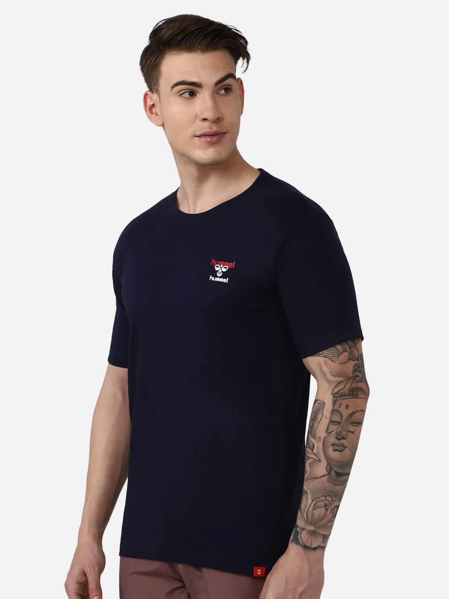 Champ Round Neck Cotton Rich Half Sleeve Solid Regular fit Cottonpoly T-shirt for Men Comfortable soft Breathable Fabric Stretchable for Everyday Use Ideal for Casualwear