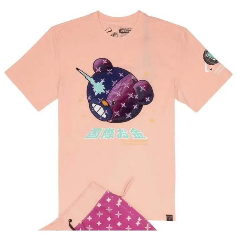 Civilized Bear Head Pink Tee