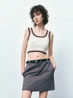 Cropped Knitted Vests