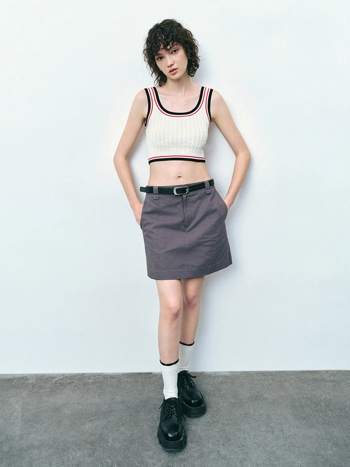 Cropped Knitted Vests