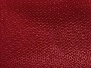 Dark Red Plain Net Fabric (Wholesale)
