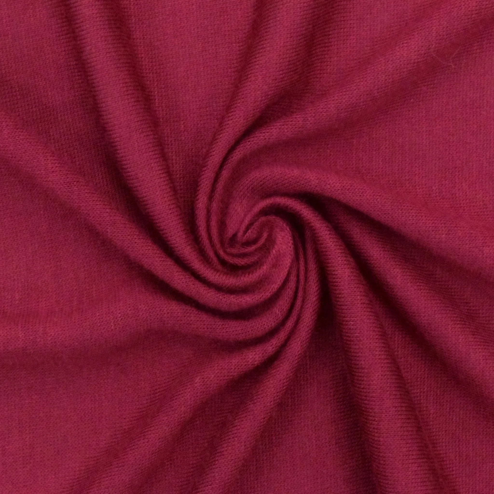 Deep Carmine Pink Solid Stretch Jersey Knit Fabric