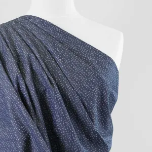 Denim Print Casted Loops Cotton Woven Fabric by Art Gallery Fabrics