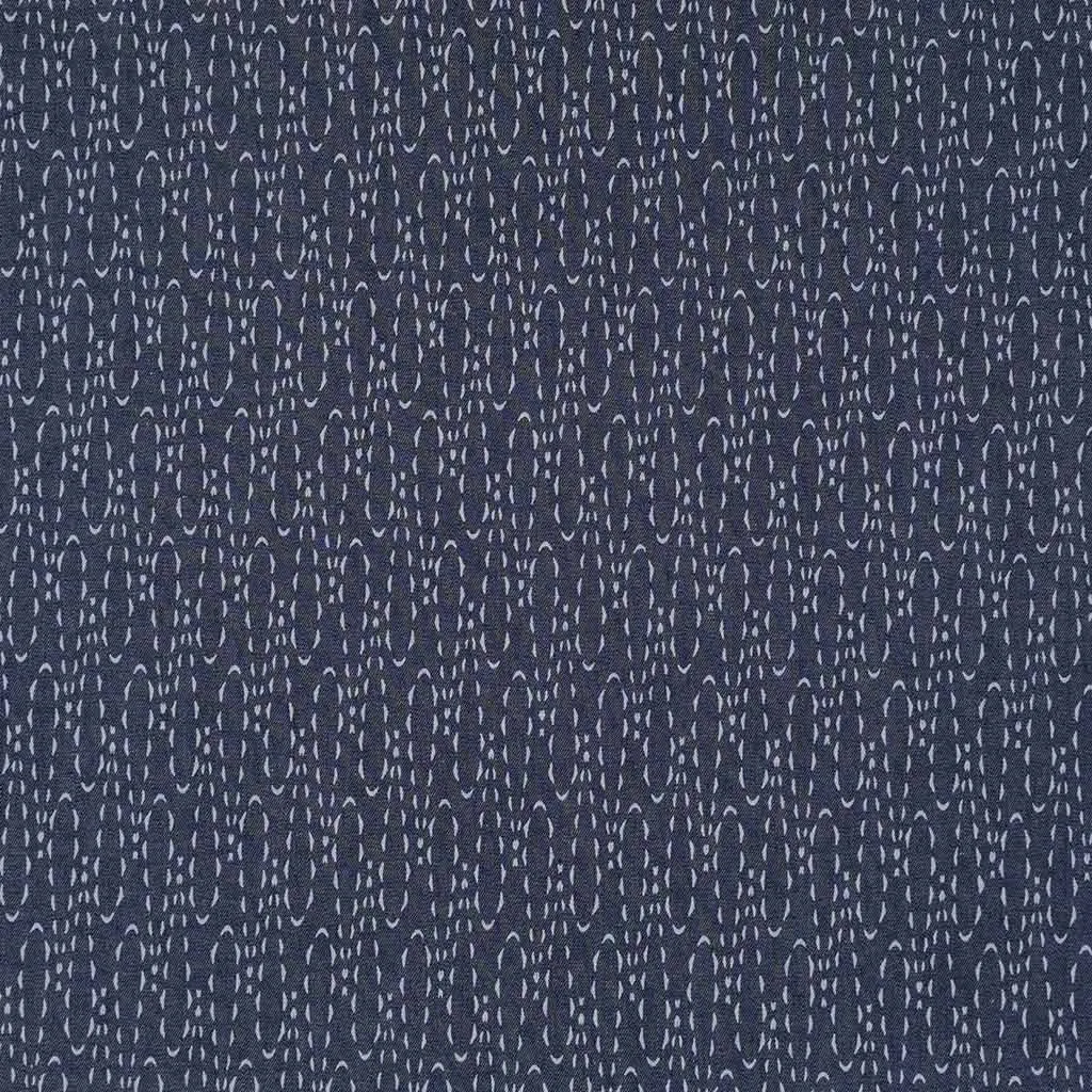 Denim Print Casted Loops Cotton Woven Fabric by Art Gallery Fabrics