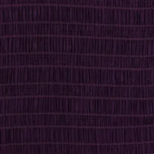 Eggplant Purple Crinkle Stripe Stretch Knit Fabric