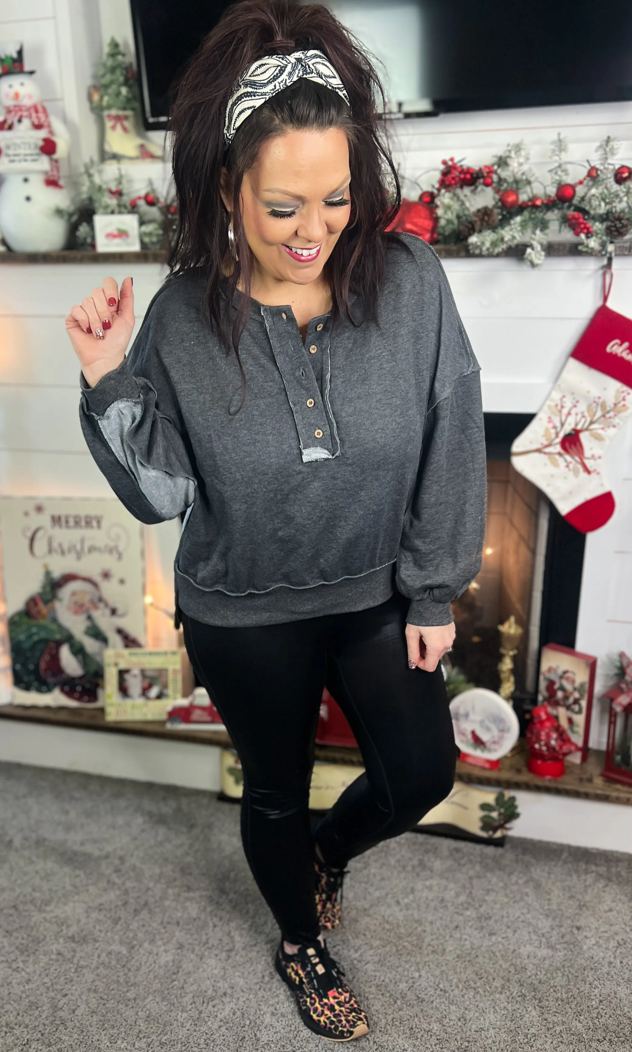 Faux Leather Black Leggings