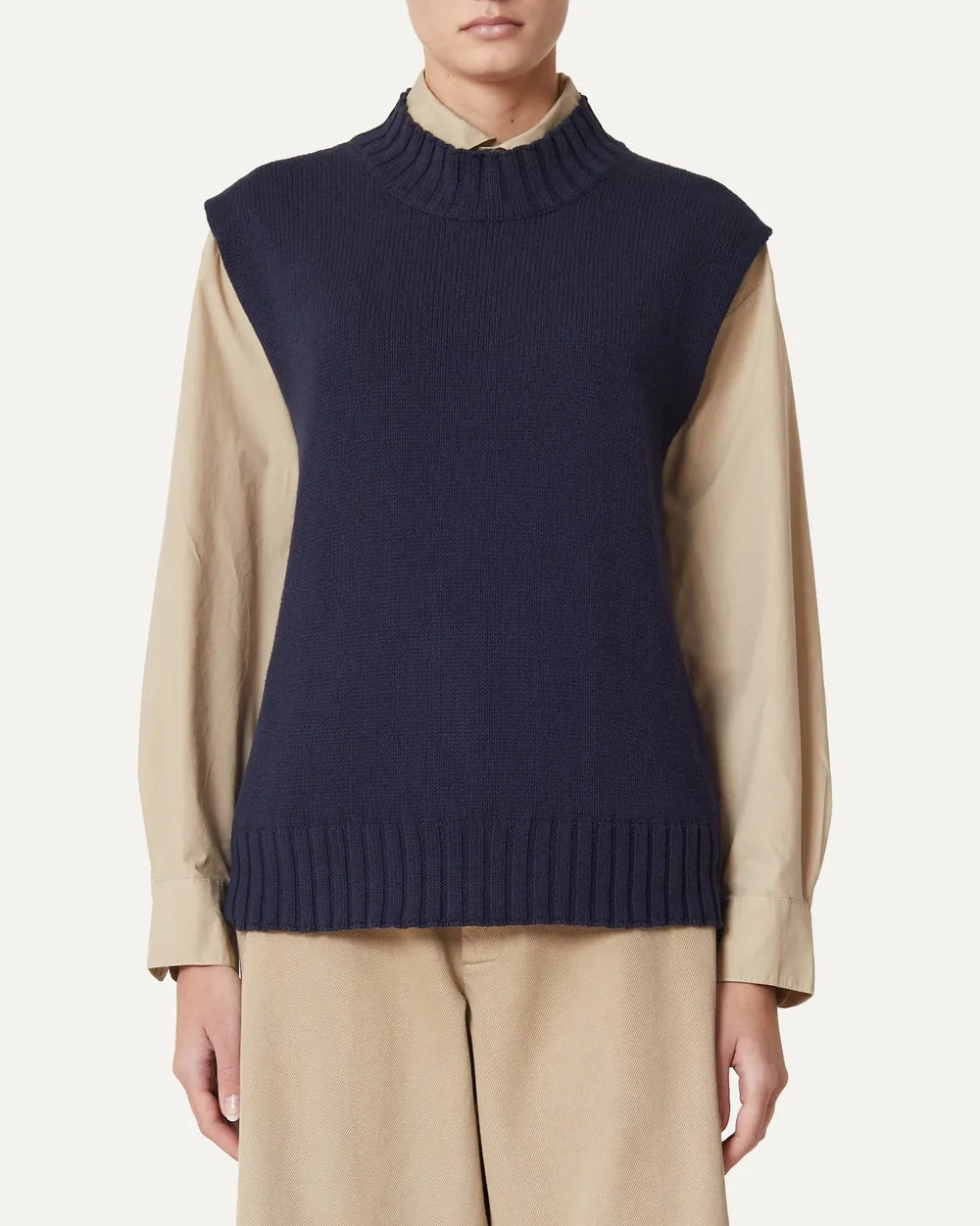 Gilet Flavio Knit Top in Atlantic