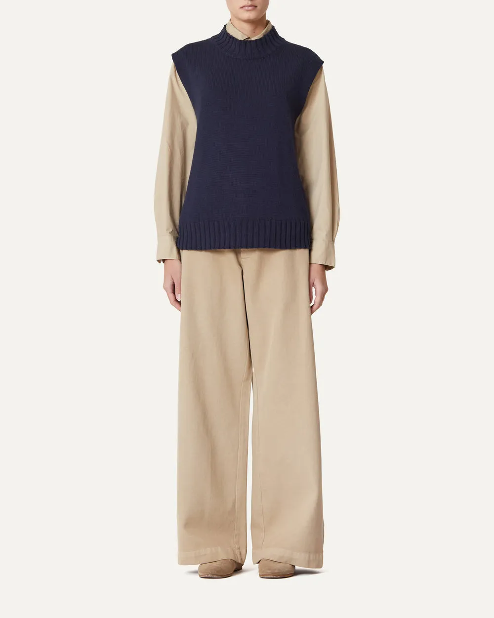 Gilet Flavio Knit Top in Atlantic