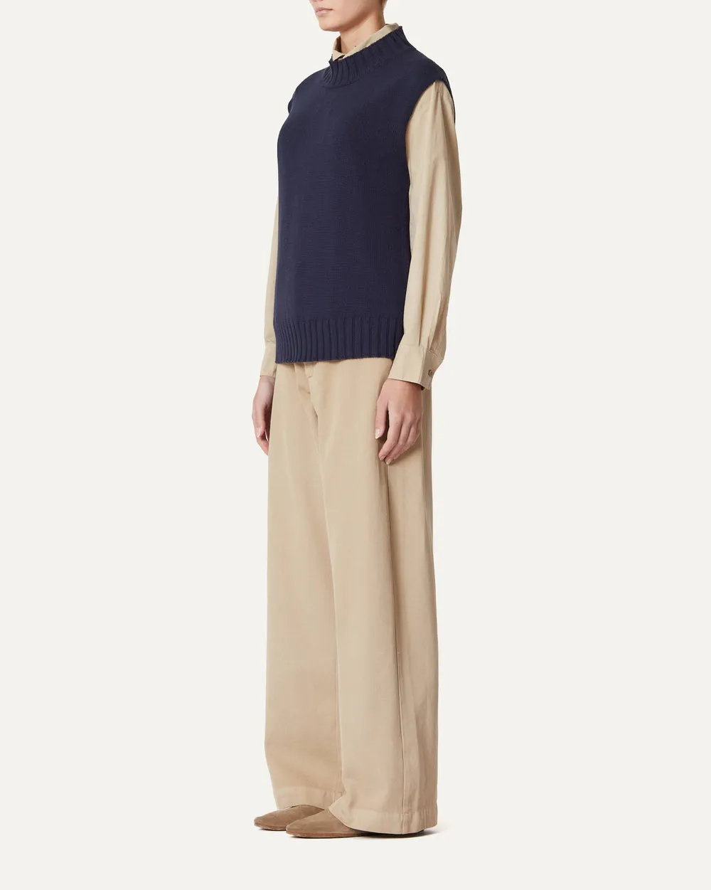 Gilet Flavio Knit Top in Atlantic