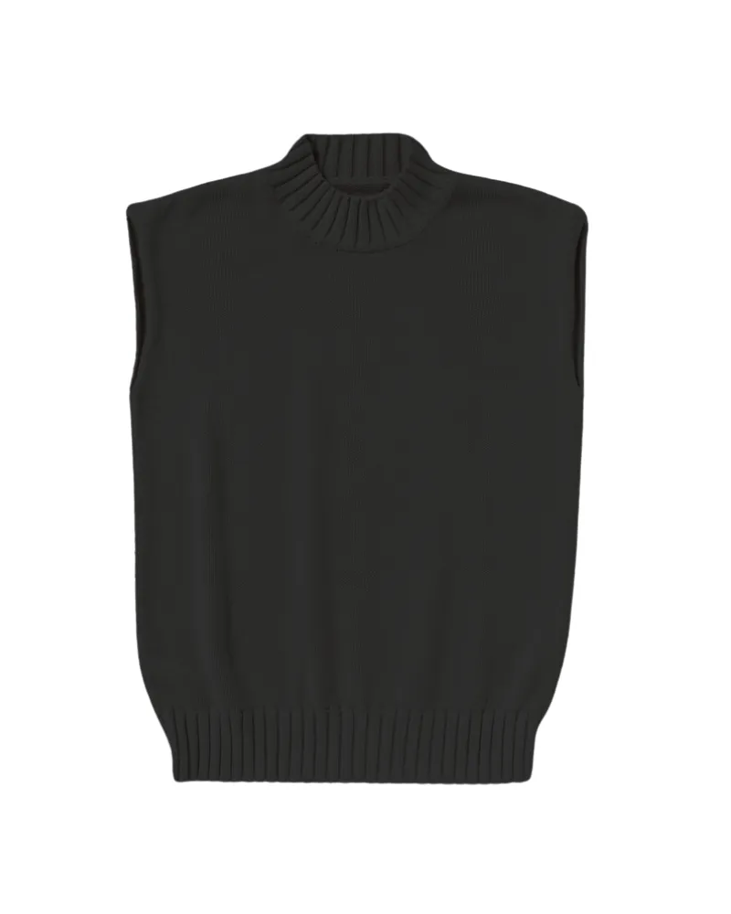 Gilet Flavio Knit Top in Black