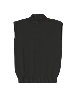 Gilet Flavio Knit Top in Black