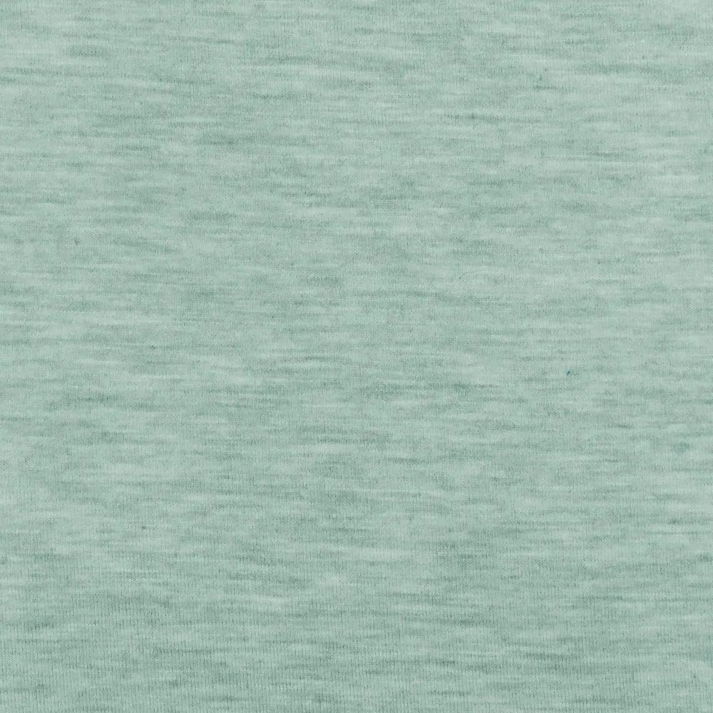 Green-Ivory-White Texture Stretch Spandex Rayon Modal Jersey Knit Fabric