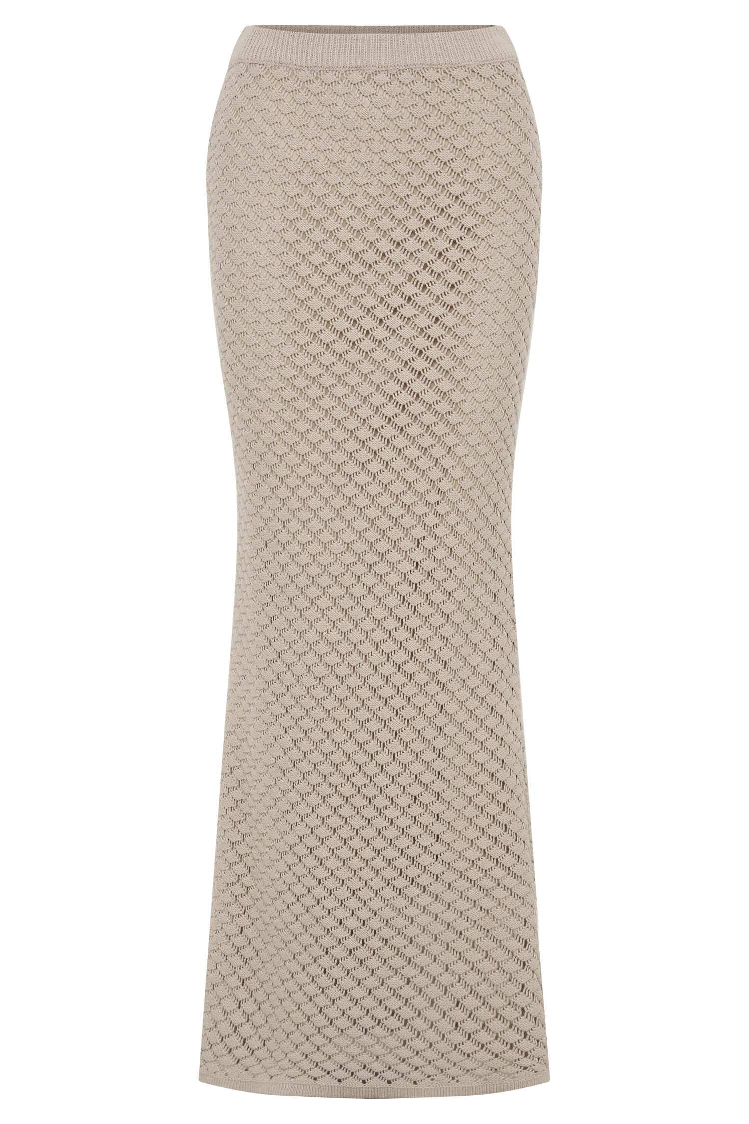 Guiliana Knit Maxi Skirt - Tawny Grey