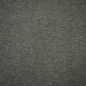 Heather Gray Rayon Spandex Stretch 2x2 Rib Knit Fabric