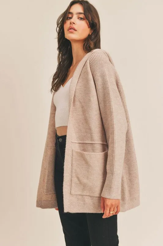 HOODED CARDIGAN