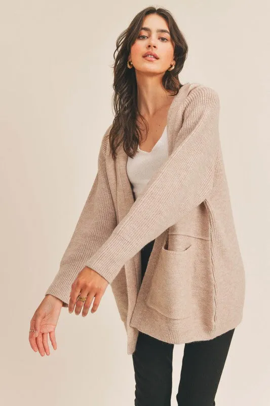 HOODED CARDIGAN