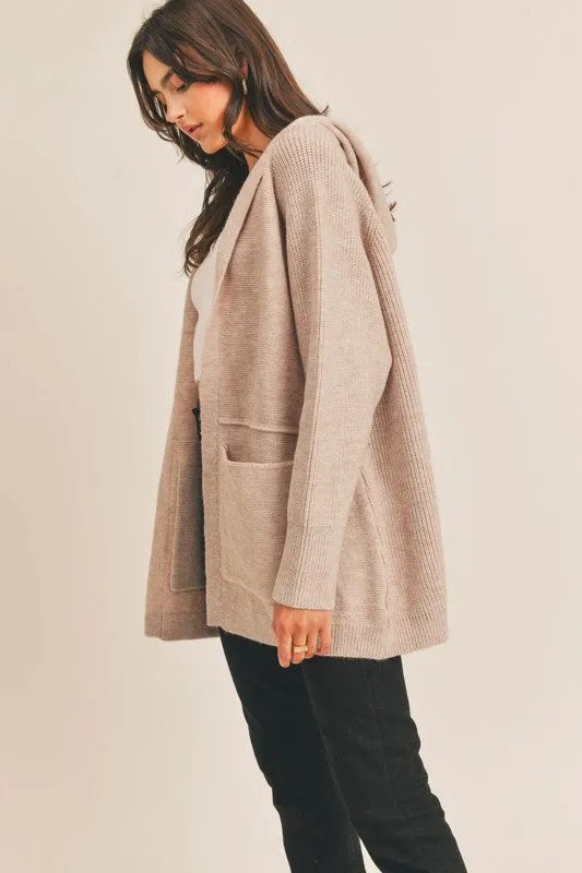 HOODED CARDIGAN