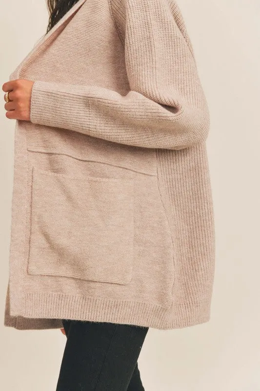 HOODED CARDIGAN