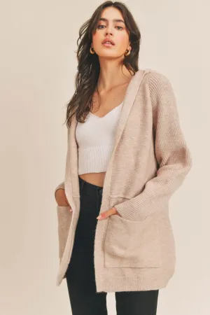 HOODED CARDIGAN