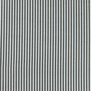 Intense White-Black Stripe Polyester Shirting Woven Fabric