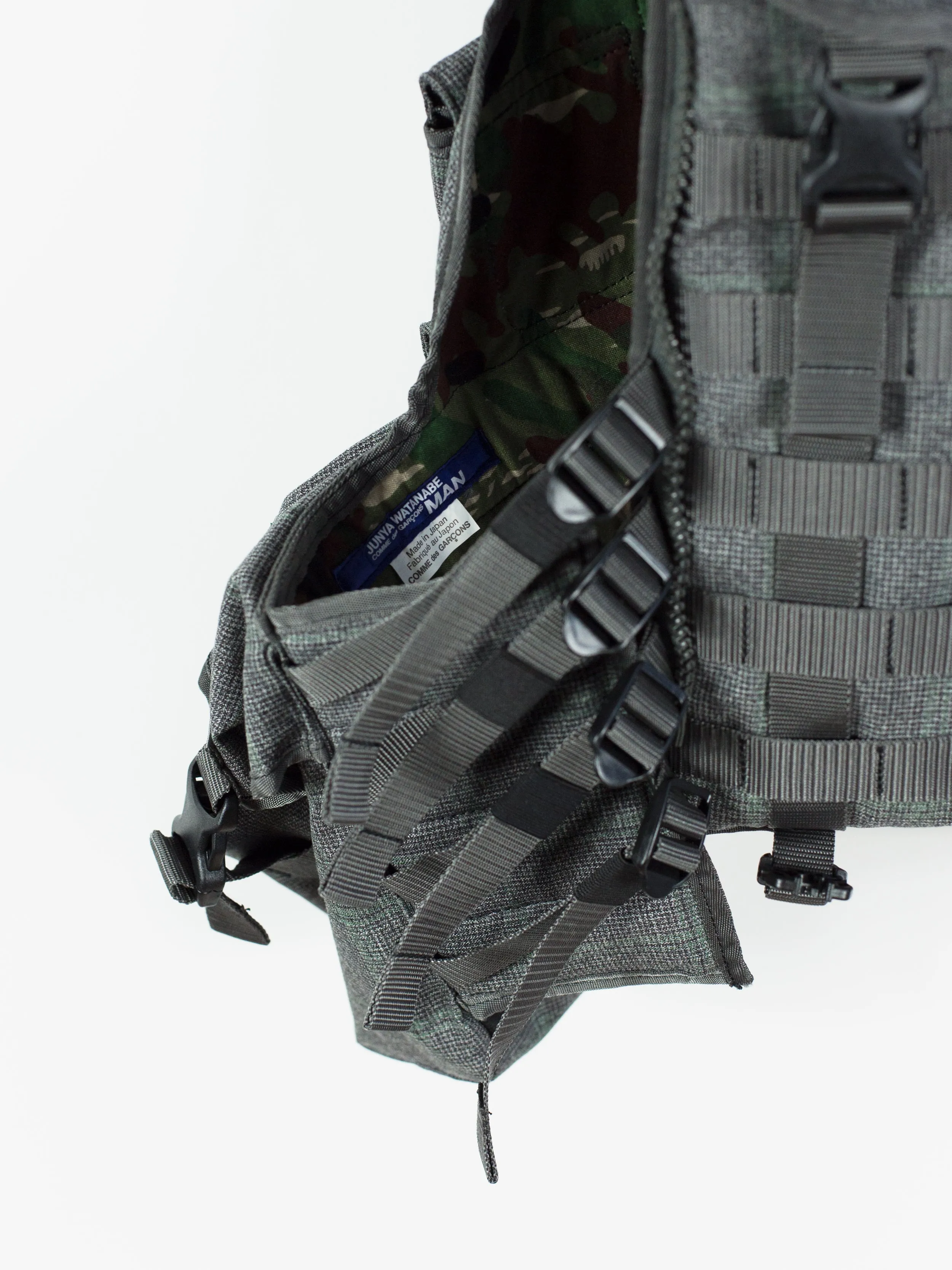 Junya Watanabe SS19 Glen Check Wool Tactical Vest