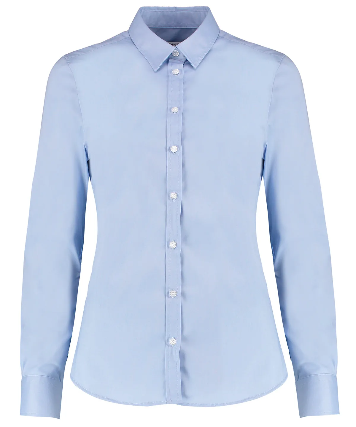 Light Blue - Women's stretch Oxford shirt long-sleeved (tailored fit)