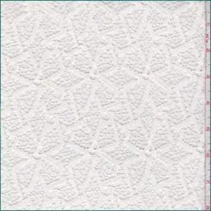 Light Cream Pinwheel Mesh Lace Fabric