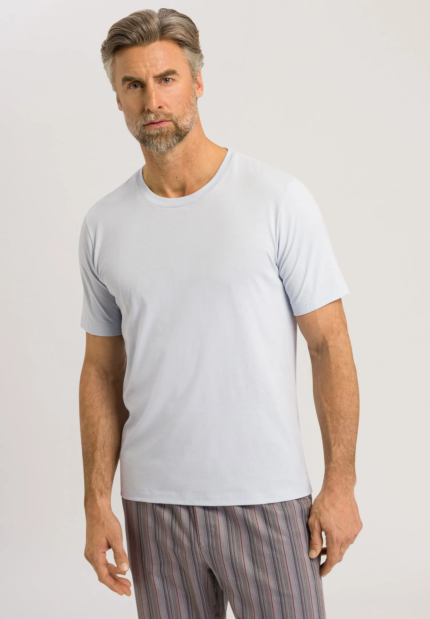 Living Shirts Cotton Crew Neck T-Shirt | Mist 75050-2603