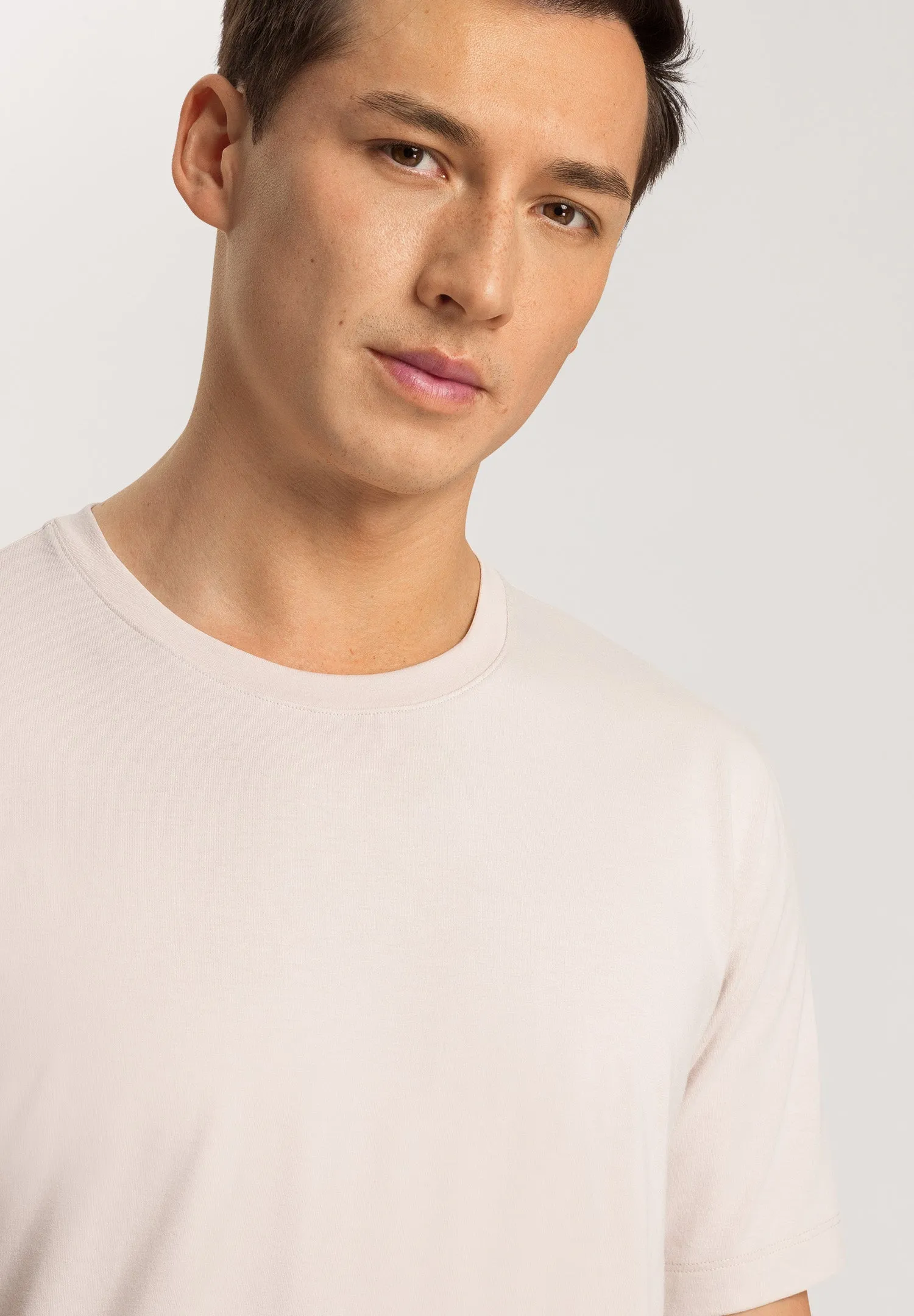 Living Shirts Cotton Crew Neck T-Shirt | Silver Grey 75050-2685