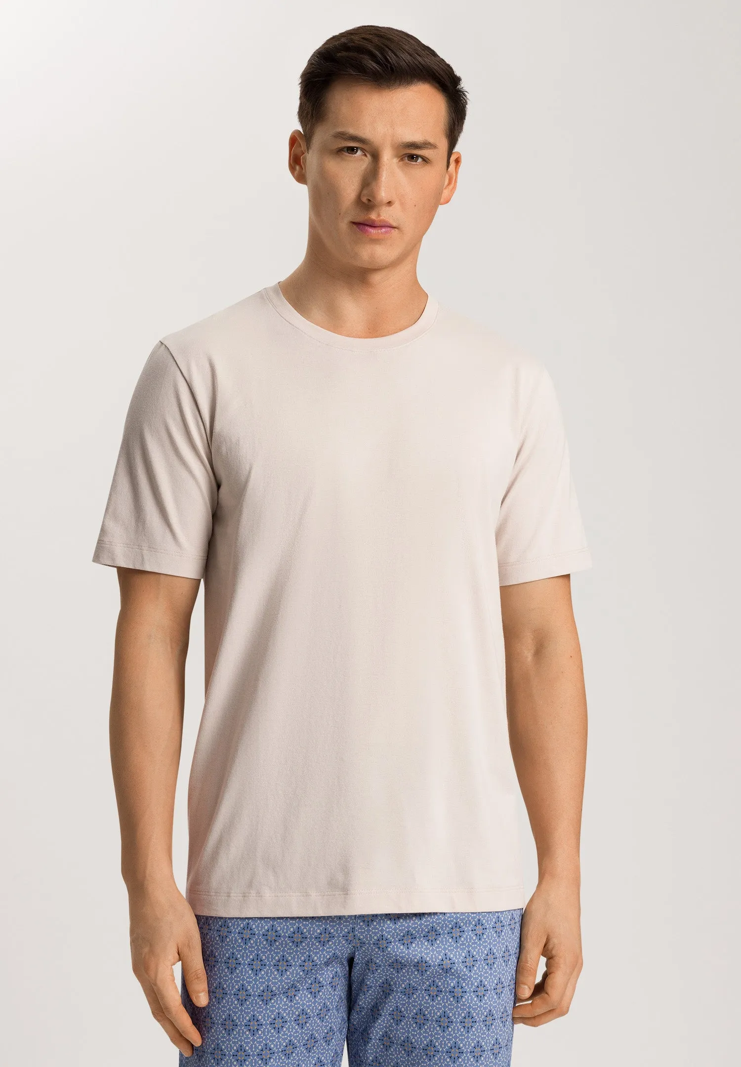 Living Shirts Cotton Crew Neck T-Shirt | Silver Grey 75050-2685